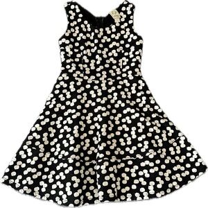Kiddo by Katie Girls Dress Size Small Black with White Polka-dots